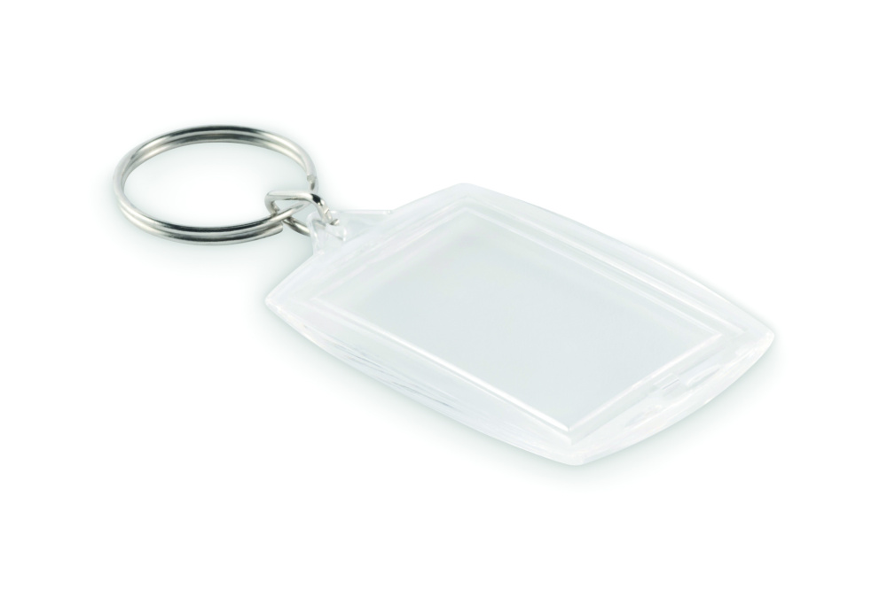 Logo trade promotional products image of: Classic acrylic keyring