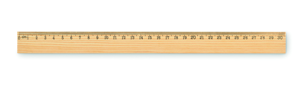 Logotrade promotional gift picture of: Wooden ruler 30cm