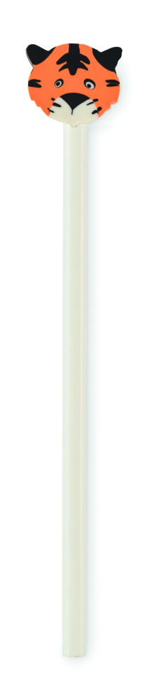 Logo trade advertising products image of: Wooden pencil in animal shape