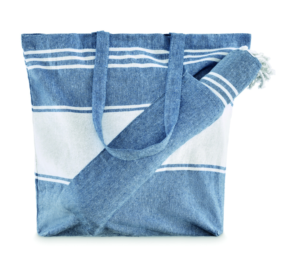 Logo trade promotional items picture of: Beach bag with hammam towel