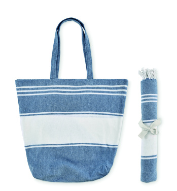 Logotrade promotional merchandise photo of: Beach bag with hammam towel