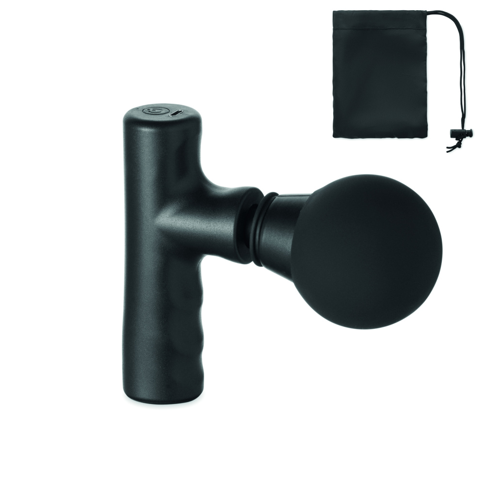 Logo trade promotional gifts image of: Massage gun in ABS