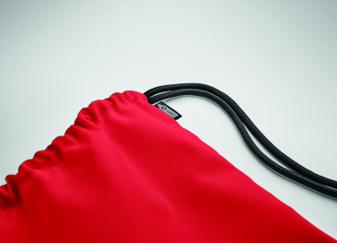 Logo trade corporate gifts picture of: Large drawstring bag 300D RPET