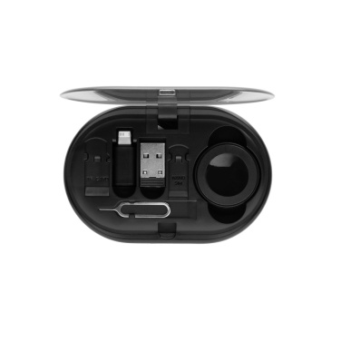 Logo trade promotional merchandise photo of: Chargevix RCS rplastic Multi-functional 60W charging set