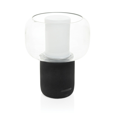 Logo trade promotional merchandise picture of: Lux RCS recycled plastic 10W speaker lamp