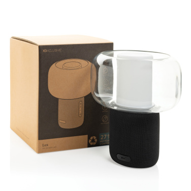 Logo trade promotional gift photo of: Lux RCS recycled plastic 10W speaker lamp