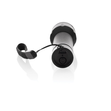 Logo trade promotional merchandise image of: Flara RSC recycled plastic USB-rechargeable torch