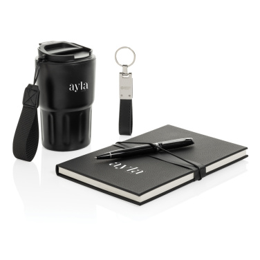 Logo trade corporate gifts picture of: Swiss Peak RCS certified deluxe business gift set w/ tumbler