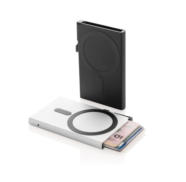 Logo trade corporate gift photo of: Standard aluminium RFID magnetic phone cardholder