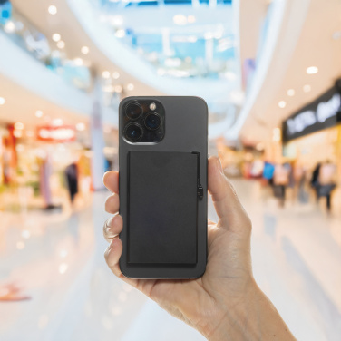 Logo trade corporate gifts picture of: Standard aluminium RFID magnetic phone cardholder