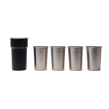 Logo trade promotional merchandise image of: VINGA Parks RCS SS cup, 4 pcs, 250 ML