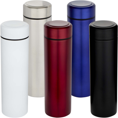 Logotrade corporate gift image of: Taylor 450 ml double wall stainless steel flask with tea strainer