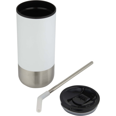 Logotrade promotional gift image of: Grayson 480 ml RCS recycled insulated tumbler with straw