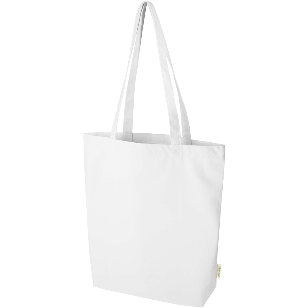 Logo trade corporate gifts picture of: Odisha 180 g/m² OCS organic wide bottom tote bag 11L