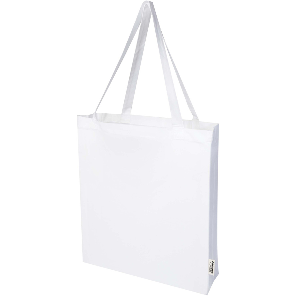 Logotrade promotional gift image of: Odisha 180 g/m² OCS organic full gusset tote bag 14L