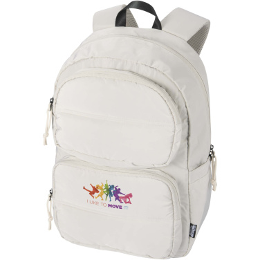 Logotrade business gift image of: Puffer 15.6" GRS recycled laptop backpack 18L