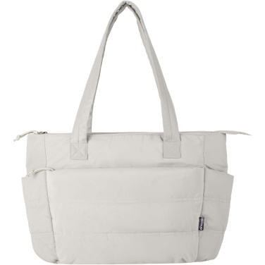 Logo trade advertising product photo of: Puffer 15.6" GRS recycled laptop tote bag 18L