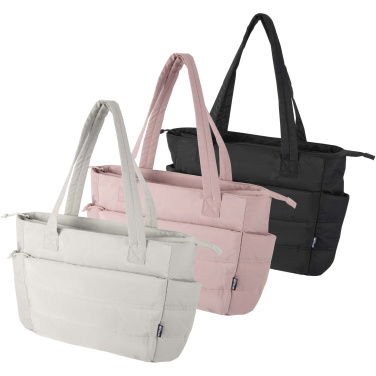 Logotrade advertising product picture of: Puffer 15.6" GRS recycled laptop tote bag 18L
