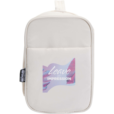 Logo trade promotional products picture of: Puffer GRS recycled hangable toiletry bag 8L