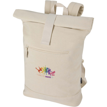 Logo trade promotional merchandise photo of: Recanvas 14” GRS recycled rolltop backpack 16L