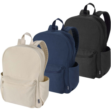 Logotrade promotional giveaway image of: Recanvas 15.6” GRS recycled city backpack 16L