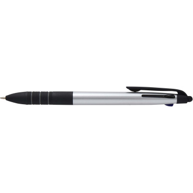 Logo trade business gifts image of: Trine 3-ink RCS recycled ballpoint pen with stylus