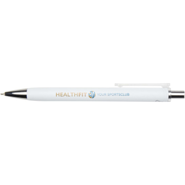 Logo trade promotional products image of: Feld RCS recycled ballpoint pen with metallic finish (black ink)