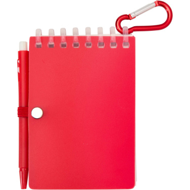 Logo trade promotional item photo of: Lig Mini recycled outdoor soft cover notebook and ballpoint pen set (black ink)