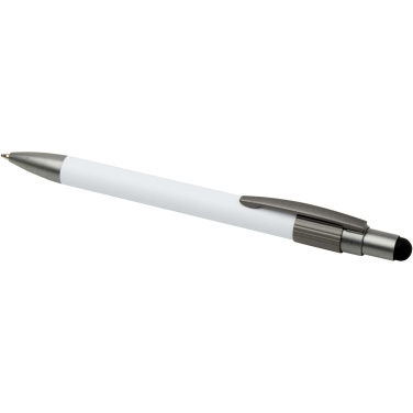 Logo trade corporate gifts picture of: Rill RCS recycled ballpoint pen with stylus and fidget spinner (black ink)