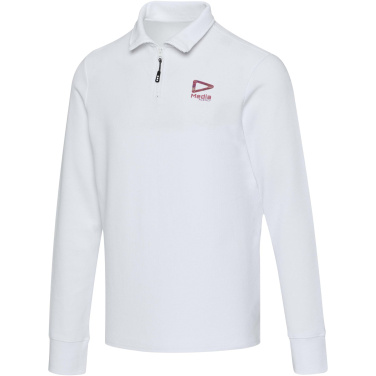 Logo trade advertising product photo of: Zeus long sleeve unisex half zip polo