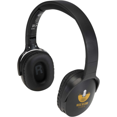 Logo trade corporate gifts image of: Ancha recycled plastic over-ear wireless Bluetooth® headset
