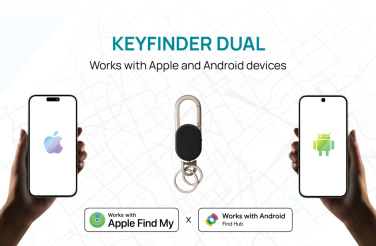 Logo trade promotional products picture of: Keyfinder Dual keychain with worldwide locating