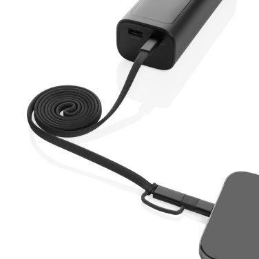 Logo trade promotional items picture of: Arc RCS recycled Ultra-thin 60W 2 in 1 magnetic cable