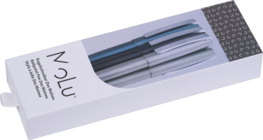 Logo trade promotional merchandise photo of: Metal ballpoint pen Des Moines MoLu