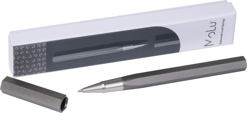 Logo trade corporate gifts image of: Rollerball pen Coral Springs MoLu