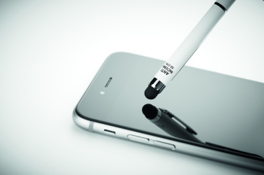 Logo trade promotional giveaways image of: Stylus antibacterial pen