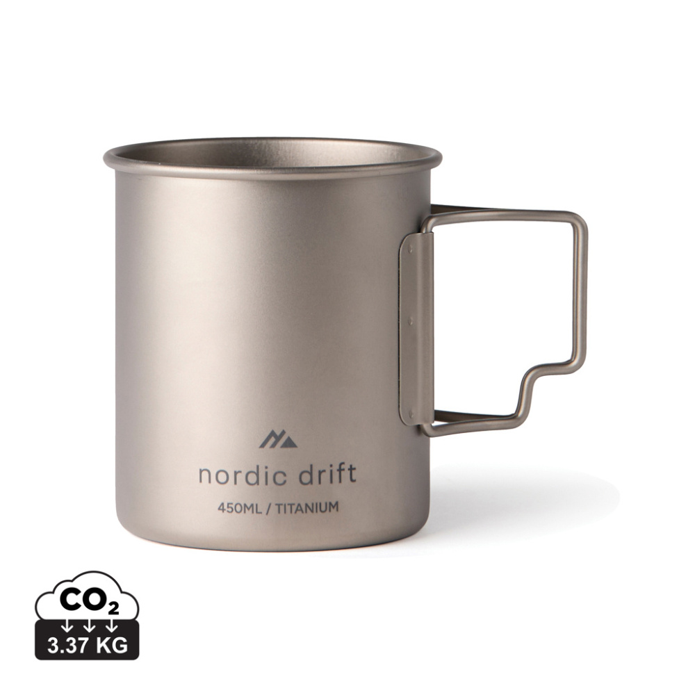 Logo trade promotional item photo of: Nordic Drift Trail Ultra Light Titanium 450ml Cup