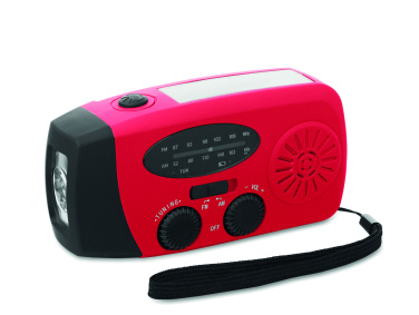 Logotrade promotional item image of: Portable radio SOS with LED torch
