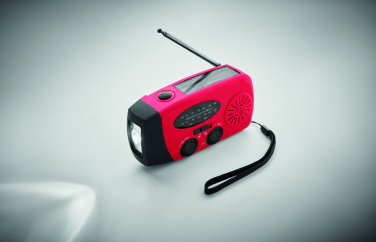 Logo trade promotional products image of: Portable radio SOS with LED torch