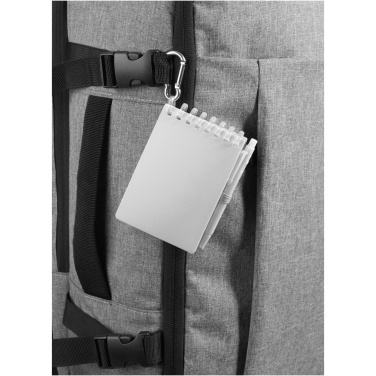 Logotrade corporate gifts photo of: Lig Mini recycled outdoor soft cover notebook and ballpoint pen set (black ink)