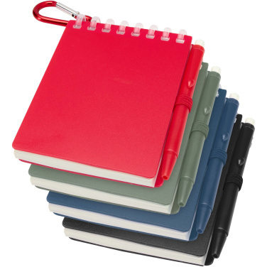 Logotrade advertising product picture of: Lig Mini recycled outdoor soft cover notebook and ballpoint pen set (black ink)
