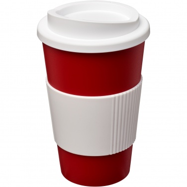 Logo trade meene pilt: Americano® 350 ml silikoonist võruga kohvitops