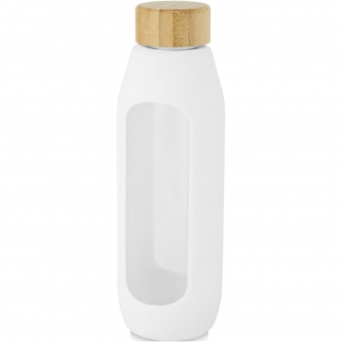 Logotrade reklaamkingituse foto: Tidan 600 ml boorsilikaatklaasist pudel silikoonkäepidemega
