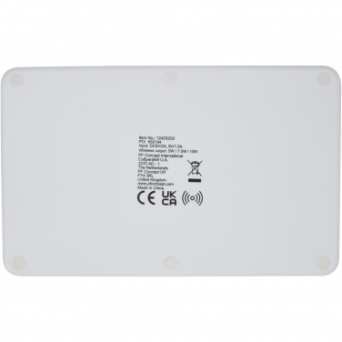 Logo trade reklaamtoote pilt: Medake 10W bambusest juhtmevaba laadija