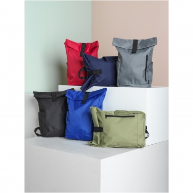 Logo trade reklaamkingi pilt: Byron 15,6" GRS RPET rull-top seljakott 18L