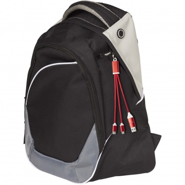 Logotrade firmakingid pilt: Metallist 4-in-1 taaskasutatud alumiiniumist laadimiskaabel võtmehoidjaga