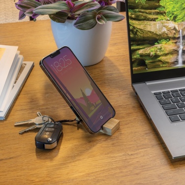 Logotrade firmakingitused pilt: Standkey bambusest võtmehoidja telefonialus