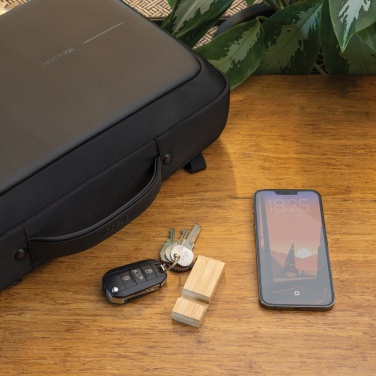 Logotrade reklaamkingituse foto: Standkey bambusest võtmehoidja telefonialus