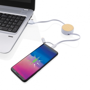 Logo trade firmakingi pilt: RCS taaskasutatud plastist Ontario 6-in-1 sissetõmmatav kaabel