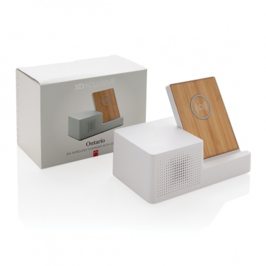 Logotrade ärikingid pilt: Ontario 5W juhtmevaba laadija koos kõlariga